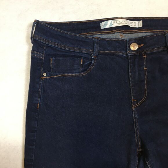 Zara Trafuluc Denim Collection Womens 8 High Rise Skinny Jean Dark Wash Blue - Picture 3 of 12